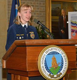 Whitney Bowman at Ag Day