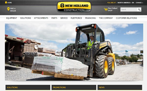 New Holland Construction Website