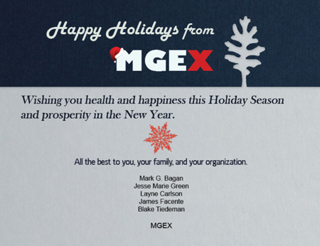 MGEX Holiday Greetings