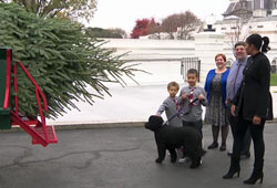 First Lady Michelle Obama and her nephews with Dave and Mary Vander Velden at the White House