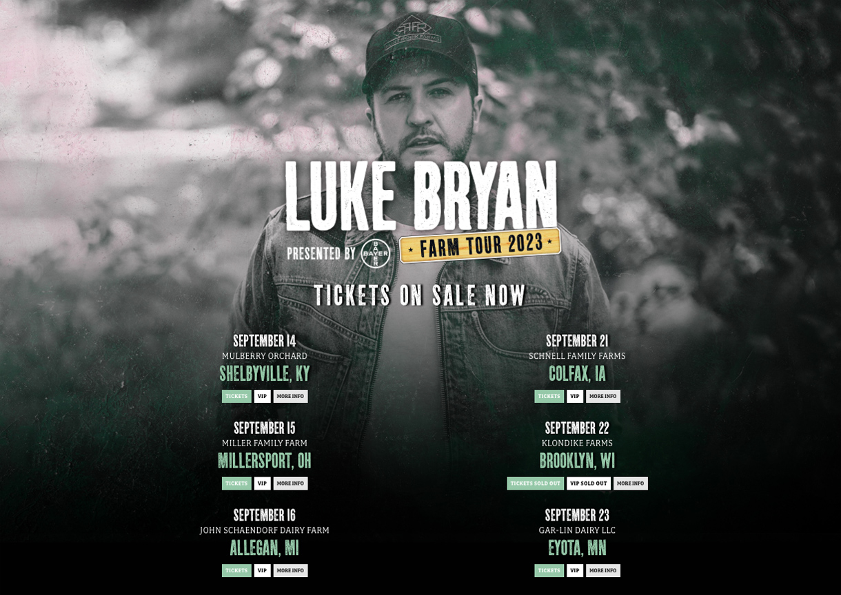Bayer Continues Sponsorship of Luke Bryan Farm Tour AgWired